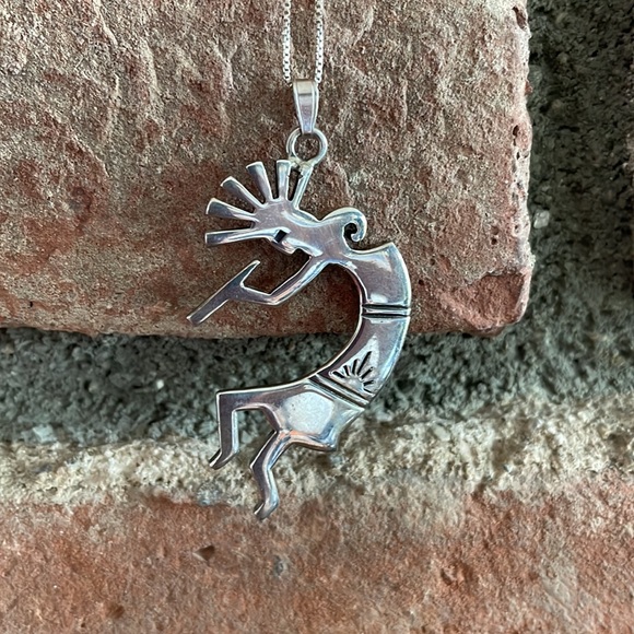 Vintage Kokopelli Native American Sterling Pendant - Picture 9 of 13